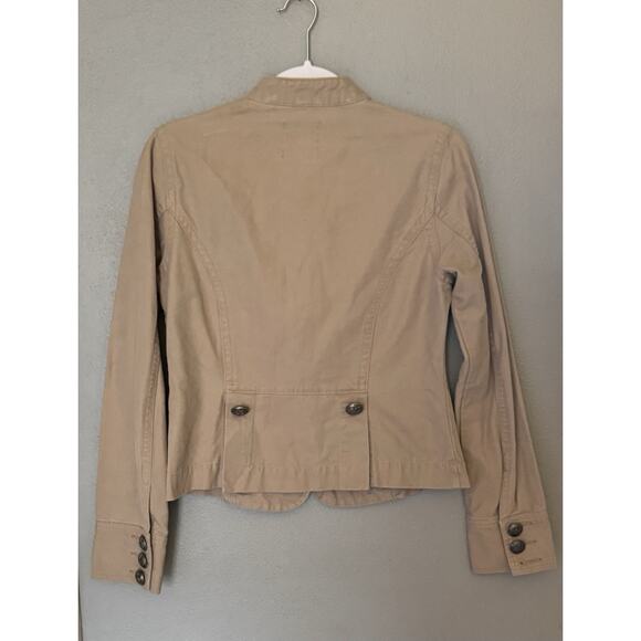 Y2K Old Navy Womens Size Medium Military Button Up Jacket Preppy Academia - Picture 2 of 11